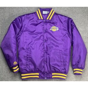 Hardwood Classics NBA Los Angeles Lakers Embroidered Satin Jacket Size XL
